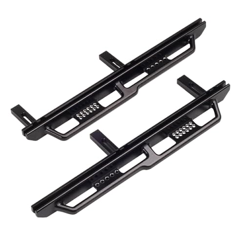 UIKEEYUIS Crawler Side Kollision Pedale Für 1/6 Aluminium Legierung Scx6 Crawler Slider Seite 2 stücke RC Auto Zubehör Ersatzteile, Schwarz von UIKEEYUIS