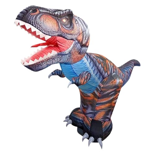 UIKEEYUIS Fernbedienung Dinosaurier Auto Simulation Tyrannosaurus Rex aufblasbar und einfach zu lagern Geschenk für Kinder aufblasbar, Tyrannosaurus von UIKEEYUIS