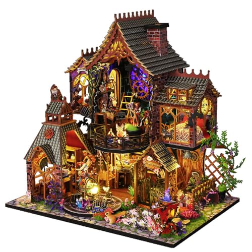 UINOFER DIY Miniatur Bausatz, Miniatur-Bausatz zum Selberbauen mit Möbeln, Modellhäuser zum Bauen, Bausatz für EIN Kleines Haus, Puppenhaus Bausätze für Erwachsene, Kinder - Forest Villa UINOFER DIY Miniatur Bausatz, Miniatur-Bausatz zum Selberbauen mit Möbeln, Modellhäuser zum Bauen, Bausatz für EIN Kleines Haus, Puppenhaus Bausätze für Erwachsene, Kinder - Forest Villa von UINOFER