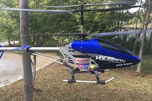 70 cm Helikopter 3,5-K mit integrierter Infrarot-Gyroskopsteuerung mit Gyroskop und LED-Lichtern für den Innenbereich, Dekoration bereit zum Fliegen, Übergroße Legierung; Widerstand gegen Charge von UIWSQAHDBGFEW