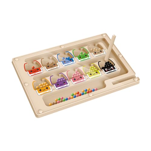 UIXENI Magnetic Color and Number Maze, Wooden Color Matching & Counting Puzzle Board Toddler Fine Motor Skills Learning Educational Toys for Kid UIXENI Magnetic Color and Number Maze, Wooden Color Matching & Counting Puzzle Board Toddler Fine Motor Skills Learning Educational Toys for Kid von UIXENI