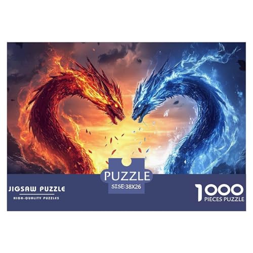 1000 Teile Drachen Pädagogisches Spiel Puzzles Für Erwachsen Lernspiel Premium Quality Geschenke Für Erwachsene Und Kinder Ab 14 Jahren 38x26cm/1000pcs 1000 Teile Drachen Pädagogisches Spiel Puzzles Für Erwachsen Lernspiel Premium Quality Geschenke Für Erwachsene Und Kinder Ab 14 Jahren 38x26cm/1000pcs von UJSDVNNJJ