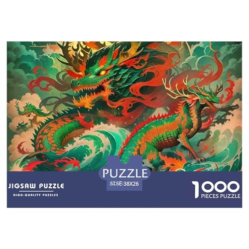 1000 Teile Drachen Pädagogisches Spiel Puzzles Für Erwachsen Lernspiel Premium Quality Geschenke Für Erwachsene Und Kinder Ab 14 Jahren 38x26cm/1000pcs 1000 Teile Drachen Pädagogisches Spiel Puzzles Für Erwachsen Lernspiel Premium Quality Geschenke Für Erwachsene Und Kinder Ab 14 Jahren 38x26cm/1000pcs von UJSDVNNJJ