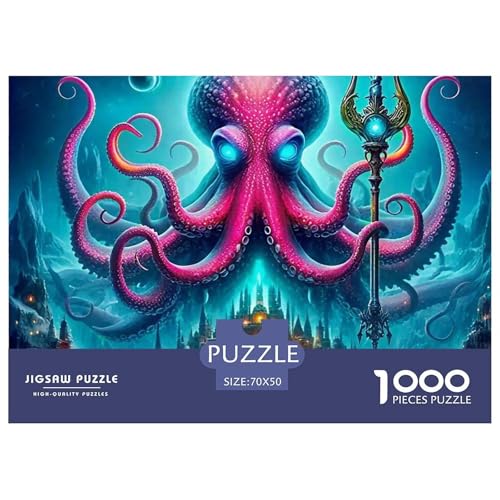 1000 Teile Octopus Geschicklichkeitsspiel Puzzles Für Erwachsen Lernspiel Premium Quality Stress Abbauen Für Erwachsene Und Kinder Ab 14 Jahren 70x50cm/1000pcs 1000 Teile Octopus Geschicklichkeitsspiel Puzzles Für Erwachsen Lernspiel Premium Quality Stress Abbauen Für Erwachsene Und Kinder Ab 14 Jahren 70x50cm/1000pcs von UJSDVNNJJ
