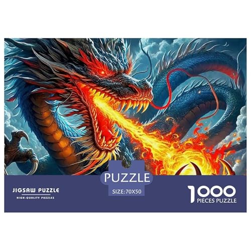 1000-teilige Drachen Pädagogisches Spiel Puzzles Für Erwachsen Lernspiel Premium Quality Geschenke Für Erwachsene Und Kinder Ab 14 Jahren 70x50cm/1000pcs 1000-teilige Drachen Pädagogisches Spiel Puzzles Für Erwachsen Lernspiel Premium Quality Geschenke Für Erwachsene Und Kinder Ab 14 Jahren 70x50cm/1000pcs von UJSDVNNJJ