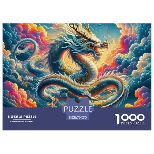 1000-teilige Drachen Pädagogisches Spiel Puzzles Für Erwachsen Lernspiel Premium Quality Geschenke Für Erwachsene Und Kinder Ab 14 Jahren 70x50cm/1000pcs 1000-teilige Drachen Pädagogisches Spiel Puzzles Für Erwachsen Lernspiel Premium Quality Geschenke Für Erwachsene Und Kinder Ab 14 Jahren 70x50cm/1000pcs von UJSDVNNJJ