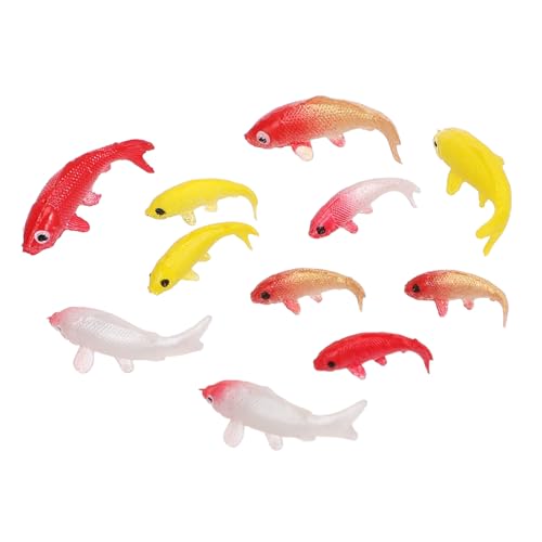 UKCOCO 10 Stück Teiliges Mini Koi Modell Farbenfrohe Miniatur Fische Realistische Deko für Puppenhaus Aquarium Zubehör Langlebig ohne Verblassen Tisch und Wohnraumdekoration UKCOCO 10 Stück Teiliges Mini Koi Modell Farbenfrohe Miniatur Fische Realistische Deko für Puppenhaus Aquarium Zubehör Langlebig ohne Verblassen Tisch und Wohnraumdekoration von UKCOCO