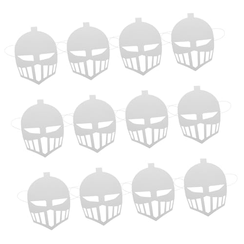 UKCOCO 12 Stück Teiliges DIY Mittelalterliches Kriegerhelm aus Weißem Karton Bemalbare Cosplay Masken für Erwachsene Kreative Party Maskerade Waschbare Langlebige Spiel und Deko Masken UKCOCO 12 Stück Teiliges DIY Mittelalterliches Kriegerhelm aus Weißem Karton Bemalbare Cosplay Masken für Erwachsene Kreative Party Maskerade Waschbare Langlebige Spiel und Deko Masken von UKCOCO