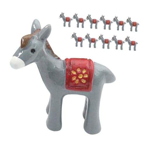UKCOCO 12 Stück Teiliges Resin Esel Miniatur Niedliche Tierfigur Dekoration für Garten Auto Puppenhaus Langlebige Harzhandarbeit für Mikro Landschaft und Blumenbeete UKCOCO 12 Stück Teiliges Resin Esel Miniatur Niedliche Tierfigur Dekoration für Garten Auto Puppenhaus Langlebige Harzhandarbeit für Mikro Landschaft und Blumenbeete von UKCOCO