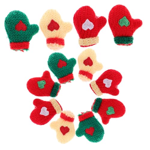 UKCOCO 16 Stück Teiliges Mini Strickhandschuh Bunte DIY Kunsthandwerk Ornamente Handgefertigte Miniatur Wollhandschuhe für Weihnachtsdekoration und Puppenzubehör für Bastelprojekte und UKCOCO 16 Stück Teiliges Mini Strickhandschuh Bunte DIY Kunsthandwerk Ornamente Handgefertigte Miniatur Wollhandschuhe für Weihnachtsdekoration und Puppenzubehör für Bastelprojekte und von UKCOCO