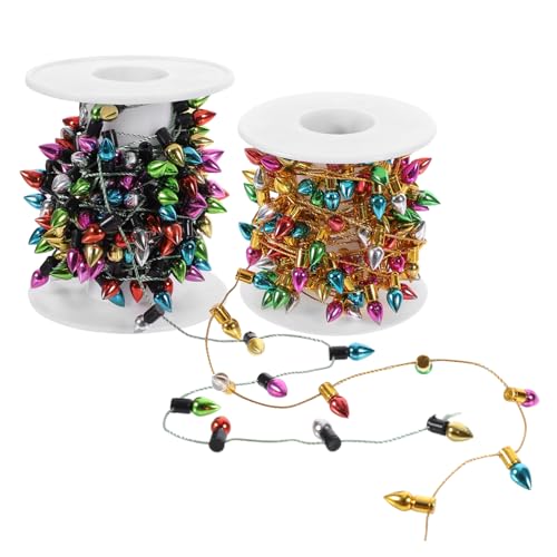 UKCOCO 2 Rollen Weihnachtliche Puppenhaus LED Lichterkette Simulation Lichtgirlande Realistische Farben Verstellbar Dekorativ für DIY Bastelprojekte Weihnachtsdeko Warmes Vielseitig für UKCOCO 2 Rollen Weihnachtliche Puppenhaus LED Lichterkette Simulation Lichtgirlande Realistische Farben Verstellbar Dekorativ für DIY Bastelprojekte Weihnachtsdeko Warmes Vielseitig für von UKCOCO