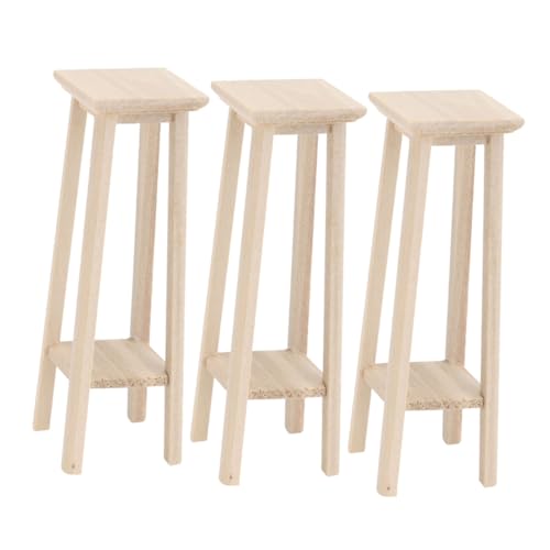UKCOCO 3 Stück Miniatur Möbel Modell Teiliges aus Holz DIY Miniatur Hocker für Puppenhaus Vielseitiger Mini Blumentopfständer Geeignet für Puppenhaus Garten Wohnzimmer und Balkon UKCOCO 3 Stück Miniatur Möbel Modell Teiliges aus Holz DIY Miniatur Hocker für Puppenhaus Vielseitiger Mini Blumentopfständer Geeignet für Puppenhaus Garten Wohnzimmer und Balkon von UKCOCO