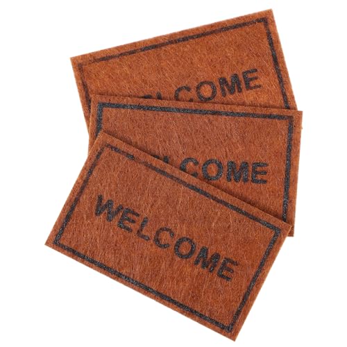 UKCOCO 3 Stück Miniatur Puppenhaus Teppich Teiliges Braune Mini Fußmatten Langlebig und Umweltfreundlich Dekoratives Zubehör für Puppenhaus Szenen für Sammler UKCOCO 3 Stück Miniatur Puppenhaus Teppich Teiliges Braune Mini Fußmatten Langlebig und Umweltfreundlich Dekoratives Zubehör für Puppenhaus Szenen für Sammler von UKCOCO