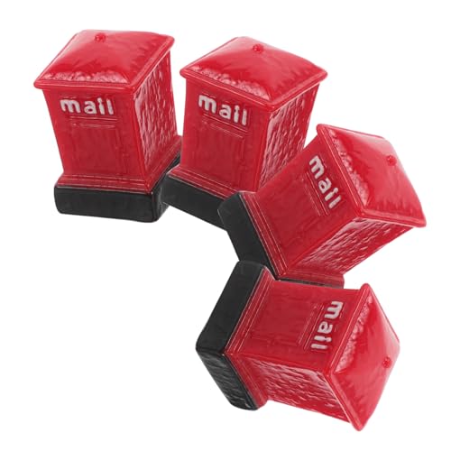 UKCOCO 4 Stück Miniatur Briefkasten Modell aus Resin Teiliges Naturinspiriert und Kunstvoll Gestaltet Dekoratives Mini Gartenornament für Büro und Wohnkultur Lebensechte Miniatur für UKCOCO 4 Stück Miniatur Briefkasten Modell aus Resin Teiliges Naturinspiriert und Kunstvoll Gestaltet Dekoratives Mini Gartenornament für Büro und Wohnkultur Lebensechte Miniatur für von UKCOCO