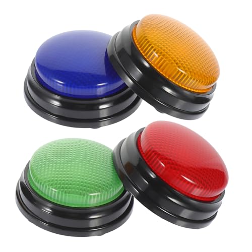 UKCOCO 4 Stück Teiliges Leuchtende Antwort Buzzer mit Sound Spielerische Party Game Buttons aus Robustem Kunststoff Batteriebetrieben für Interaktive Spiele und Aktivitäten UKCOCO 4 Stück Teiliges Leuchtende Antwort Buzzer mit Sound Spielerische Party Game Buttons aus Robustem Kunststoff Batteriebetrieben für Interaktive Spiele und Aktivitäten von UKCOCO