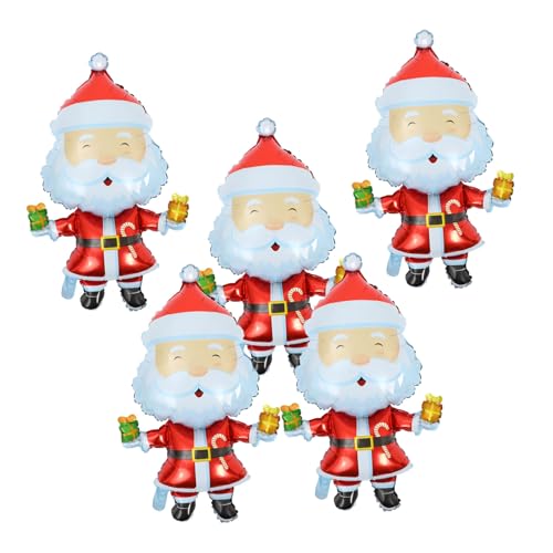 UKCOCO 5 Stück Teiliges Weihnachtsfolie Ballon Weihnachtsmann und Weihnachtsbaum Dekoration Festliche Inflatable Luftballons für Party Fenster und Wanddeko Kreative Weihnachtsatmosphäre UKCOCO 5 Stück Teiliges Weihnachtsfolie Ballon Weihnachtsmann und Weihnachtsbaum Dekoration Festliche Inflatable Luftballons für Party Fenster und Wanddeko Kreative Weihnachtsatmosphäre von UKCOCO