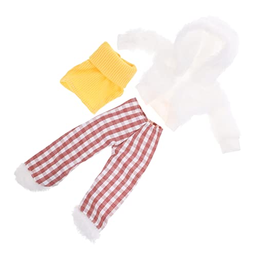 UKCOCO Delikates Puppenkleid Wiederverwendbare Puppenkleidung mit Karohosen Design Kompakter Puppenrock für Mädchen Zubehör für Puppenhaus Spiel und Eltern Junge Mädchen Übung UKCOCO Delikates Puppenkleid Wiederverwendbare Puppenkleidung mit Karohosen Design Kompakter Puppenrock für Mädchen Zubehör für Puppenhaus Spiel und Eltern Junge Mädchen Übung von UKCOCO