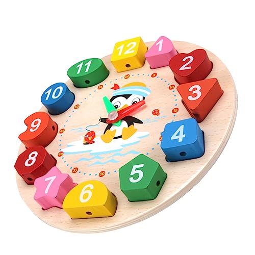 UKCOCO Holz Lernuhr Pinguin Form Sortieruhr Zahlen Puzzle Frühförderung Analog Uhrzeit Lernen Ab Jahre UKCOCO Holz Lernuhr Pinguin Form Sortieruhr Zahlen Puzzle Frühförderung Analog Uhrzeit Lernen Ab Jahre von UKCOCO