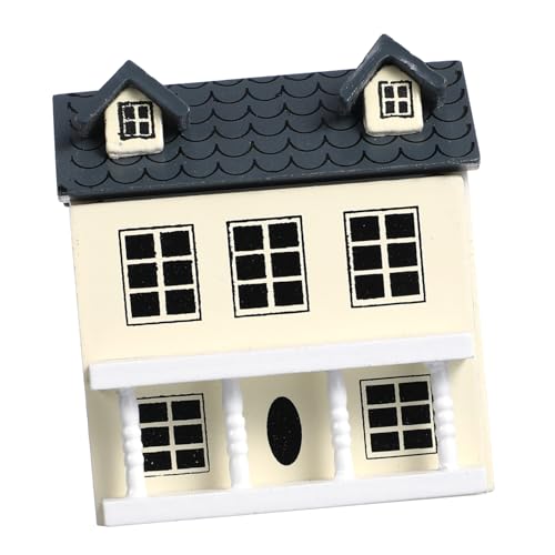UKCOCO Maßstab Niedliche Kleine Villa mit Blauem Wand und Grauem Dach Design Dekoratives Miniaturhaus für Puppenhäuser und Tischdeko UKCOCO Maßstab Niedliche Kleine Villa mit Blauem Wand und Grauem Dach Design Dekoratives Miniaturhaus für Puppenhäuser und Tischdeko von UKCOCO