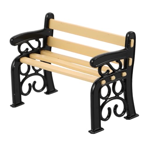 UKCOCO Miniatur Gartenbank aus Langlebigem Legierungsmaterial Realistische Puppenhaus Sitzbank für Innen und Außen Gartendeko für Puppenhaus Gartenmöbel Zubehör UKCOCO Miniatur Gartenbank aus Langlebigem Legierungsmaterial Realistische Puppenhaus Sitzbank für Innen und Außen Gartendeko für Puppenhaus Gartenmöbel Zubehör von UKCOCO