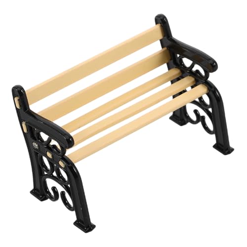 UKCOCO Miniatur Gartenbank aus Langlebiger Legierung Dekorative Puppenhausmöbel für Miniaturgärten Einzigartiges Landschaftsaccessoire für Puppenhaus Garten Deko und Miniaturpark UKCOCO Miniatur Gartenbank aus Langlebiger Legierung Dekorative Puppenhausmöbel für Miniaturgärten Einzigartiges Landschaftsaccessoire für Puppenhaus Garten Deko und Miniaturpark von UKCOCO