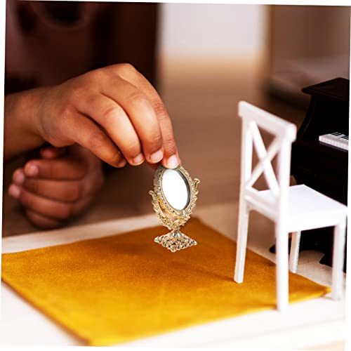 UKCOCO Miniatur Puppenhaus Spiegel Oval Hochwertige Miniaturspiegel als Puppenhaus Zubehör Leicht und Kompakt Detailgetreues für Dekoration und Kreativen Rollenspiele UKCOCO Miniatur Puppenhaus Spiegel Oval Hochwertige Miniaturspiegel als Puppenhaus Zubehör Leicht und Kompakt Detailgetreues für Dekoration und Kreativen Rollenspiele von UKCOCO