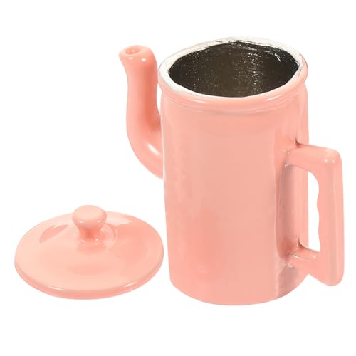 UKCOCO Puppenhaus Deko Miniatur Möbelmodell Küchenzubehör Puppenhaus Mini Kaffeekanne Rosa Detailreich und Realistisch UKCOCO Puppenhaus Deko Miniatur Möbelmodell Küchenzubehör Puppenhaus Mini Kaffeekanne Rosa Detailreich und Realistisch von UKCOCO