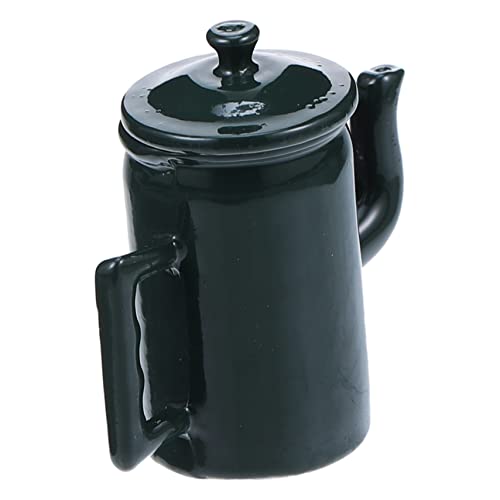 UKCOCO Puppenhaus Zubehör Mini Kaffeekanne Requisit aus Hochwertiger mit Deckel und Griff Dekorativ für Miniatur Küchenszene Robust und Detailgetreu in Dunkelgrün UKCOCO Puppenhaus Zubehör Mini Kaffeekanne Requisit aus Hochwertiger mit Deckel und Griff Dekorativ für Miniatur Küchenszene Robust und Detailgetreu in Dunkelgrün von UKCOCO