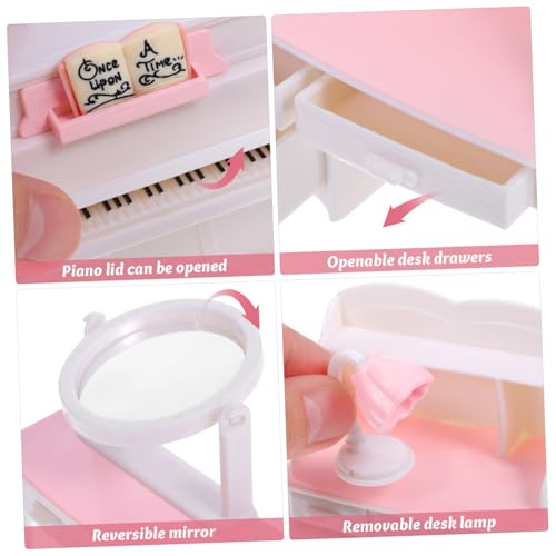 UKCOCO Realistisches Miniatur Pianomodell Puppenhaus Dekorative Miniatur Möbel Landschaftsspielzeug Feines Design für DIY und Puppenhaus Zubehör UKCOCO Realistisches Miniatur Pianomodell Puppenhaus Dekorative Miniatur Möbel Landschaftsspielzeug Feines Design für DIY und Puppenhaus Zubehör von UKCOCO