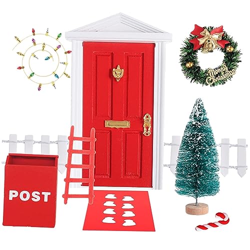 UKCOCO Teiliges Miniatur Weihnachts Elfenhaus Realistische Puppenhaus Zubehör DIY Möbeldeko Rote Elfen Figurensammlung Kindgerechtes Robustes Weihnachtsbaum Accessoire UKCOCO Teiliges Miniatur Weihnachts Elfenhaus Realistische Puppenhaus Zubehör DIY Möbeldeko Rote Elfen Figurensammlung Kindgerechtes Robustes Weihnachtsbaum Accessoire von UKCOCO