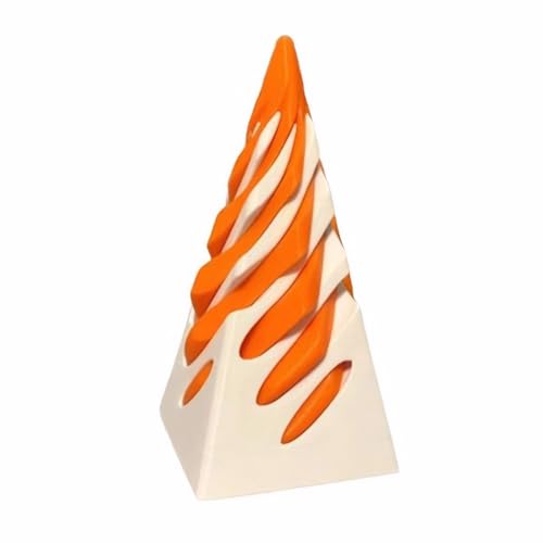 UKETO Impossible Spiral Cone Fidget Toy, Impossible Cone Fidget Toy, 3D-gedrucktes Fidget Toy, Mini-Stressabbau-Desktop-Dekorationsspielzeug für Kinder und Erwachsene, Heim-Desktop-Figuren von UKETO