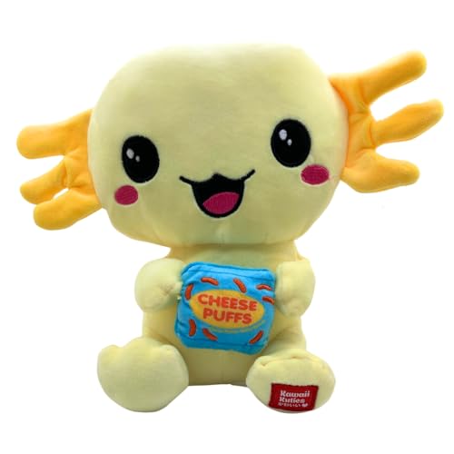 Kawaii Kuties Plüschtier Gelber Axolotl Käsepuffs 25,4 cm Snaxolotl Plüsch von UKToyworld