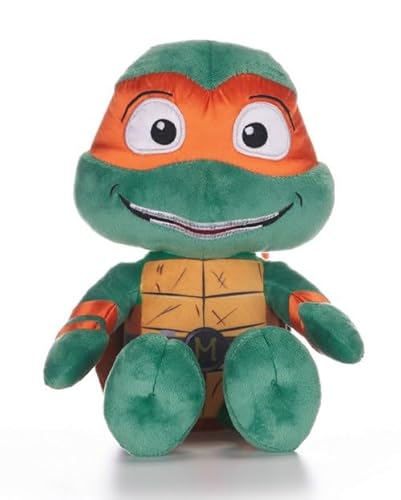 Michelangelo Teenage Mutant Ninja Turtle Plush 10 Inch Orange Turtle Mutant Mayhem Soft Toy von UKToyworld