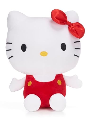 Rotes Hello Kitty Plüschtier, 25,4 cm, rote metallische Schleife, Hello Kitty, roter Plüsch von UKToyworld