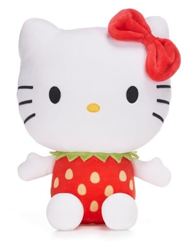 Strawberry Hello Kitty Plüsch, 30 cm, Obst Hello Kitty im Kostüm, Plüschtier von UKToyworld