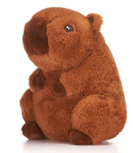 UKToyworld Sitting Capybara Plüschtier 22.9 cm dunkelbraun Kuscheltier Capybara von UKToyworld