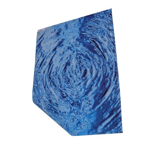 ULDIGI 1 Blatt Aufkleber Mit Wasserstruktur Aufkleber Mit Wasserwellen Gefälschter Flussstützpunkt Wasserwellenpapier Gefälschtes Seepapier Künstlicher Bach Modelldekor Sandtisch PVC von ULDIGI