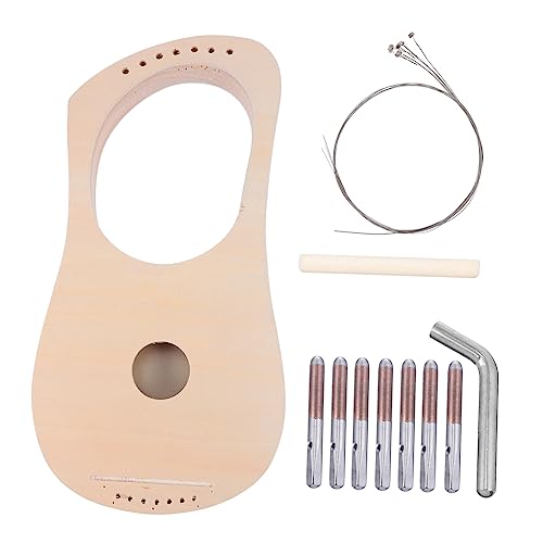 ULDIGI 1 Set DIY Holzklavier Lernspielzeug Leier Harfe Zubehör Handgefertigte Leier Harfe Kinderspielzeug Minispielzeug Kinderspielset Kinderspielzeug E Bass Gitarren Musikspielzeug DIY von ULDIGI