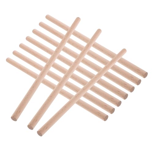 ULDIGI 10St Musik-Rhythmus-Stick Trommelstöcke für Kinder Rhythmus-Lummi-Sticks musikinstrumente Kinderinstrumente Schlaginstrument Schlagzeug Rhythmusmusik klebt Holz Instrumentenzubehör von ULDIGI