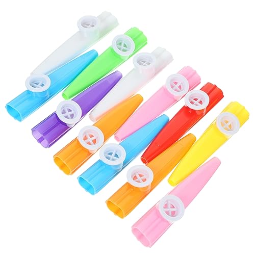 ULDIGI 12 Stück Kinder Kazoo Kindergitarre Kazoo Kinder Lernspielzeug Kazoo Mundflöte Kinderspielzeug Musikinstrument Kazoo Gehirnspielzeug Kazoo Spielzeug Kinder Musikspielzeug Puzzle von ULDIGI