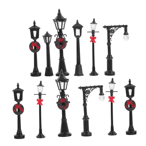 ULDIGI 12 Stück Miniatur Straßenlaternen aus Kunststoff für Puppenhaus Dekoration Realistische Mini Lampen für Modellbau Vielseitig Einsetzbar für Stadt und Landschaftsszenen Langlebig ULDIGI 12 Stück Miniatur Straßenlaternen aus Kunststoff für Puppenhaus Dekoration Realistische Mini Lampen für Modellbau Vielseitig Einsetzbar für Stadt und Landschaftsszenen Langlebig von ULDIGI