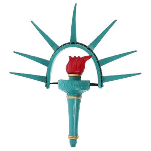 ULDIGI 1set Freiheitsstatue Kostümzubehör Krone Fackel Lady Liberty Stirnband Für Halloween Cosplay Und New York City Mottopartys von ULDIGI