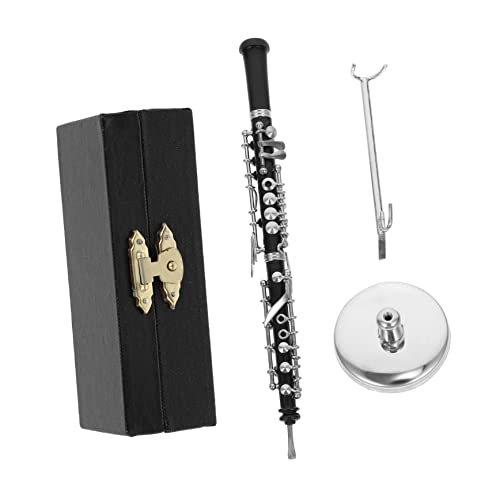 ULDIGI 2 Stück Oboe Modell Bürodekoration Mini Musik Miniatur Puppenhaus Miniatur Klarinette Mini Puppenhaus Dekorationen Für Salas De Casa Goldene Obstschale Hausdekorationen von ULDIGI