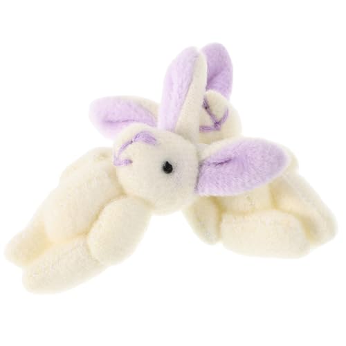 ULDIGI 2Pcs Plüschfugen Hasenpuppen Kaninchenspielzeug Süße Kleine Ausgestopfte Tier Kaninchenpuppen Mini Bunny Puppe Für Hochzeit Ostern Party Gefälligkeiten von ULDIGI