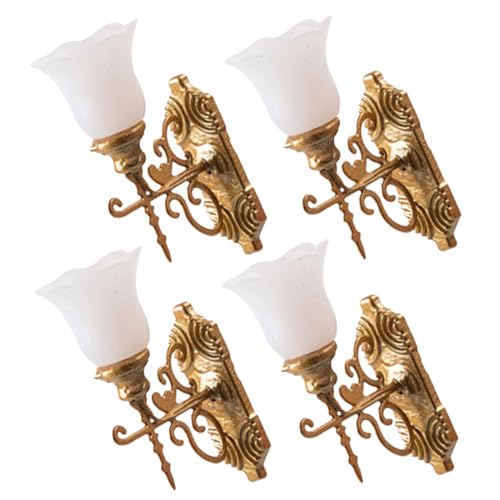 ULDIGI 4 Stück Miniatur LED Wandlampe Weißlicht Kompakte Architektur Sandtisch Dekoration Detailreiche Landschaftsbeleuchtung für Puppenhaus Sandtable Modellbau Zubehör ULDIGI 4 Stück Miniatur LED Wandlampe Weißlicht Kompakte Architektur Sandtisch Dekoration Detailreiche Landschaftsbeleuchtung für Puppenhaus Sandtable Modellbau Zubehör von ULDIGI