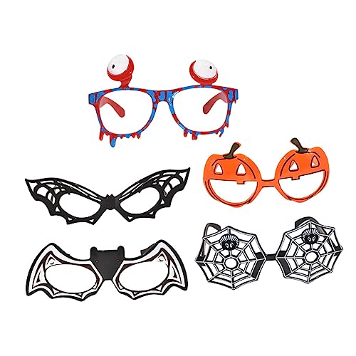 ULDIGI 5St Halloween-Brille Partybrillen Spinnenbrille Halloween-Party-Ornament Halloween-Cosplay-Brille Augäpfel schnapsgläser halloween costume Cosplay-Brillen lustige Brille Plastik von ULDIGI