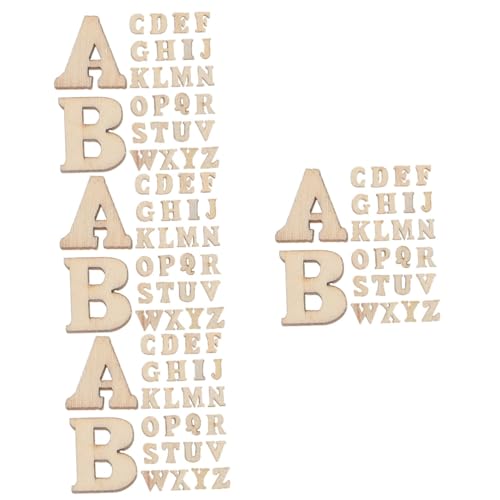 ULDIGI Holzbuchstaben Klein 800 Stk Holzspielzeug Füller Verschönerung Farbiges Malerband Mini- Alphabet-aufkleber Personalisierte Vinylaufkleber Basteln Sie Buchstaben Stilvoll Holzwn Bausatz Hölzern von ULDIGI