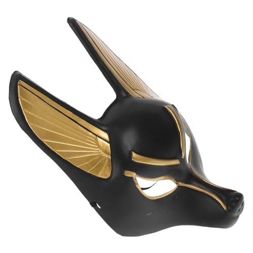 ULDIGI Anubis-Maske Abendballmaske Tiermaskerade Ägypten-Maske Wolfsmasken Opernmaske faschings maske faschingsmaske Halloweenkostüm Ball Masken Masken-Requisiten aus Kunststoff Plastik von ULDIGI