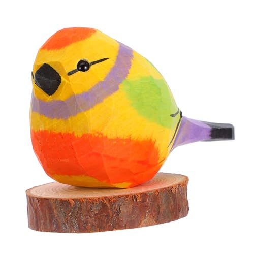 ULDIGI Wohnkultur Vogel Statue Handwerk Holz Vogel Ornament Nordic Stil Miniatur Vogel Figur für Wohnzimmer von ULDIGI