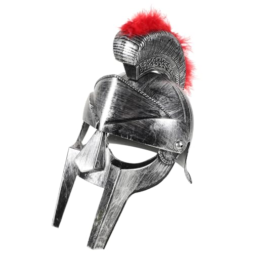 ULDIGI -Hut Antiker Kriegerhelm Heldenhelm römischer helm erwachsene Soldatenkostüm Helm römischer Soldatenhelm Halloween-Helm Spartanischer Schild Wikingerhelm erwachsene Plastik von ULDIGI